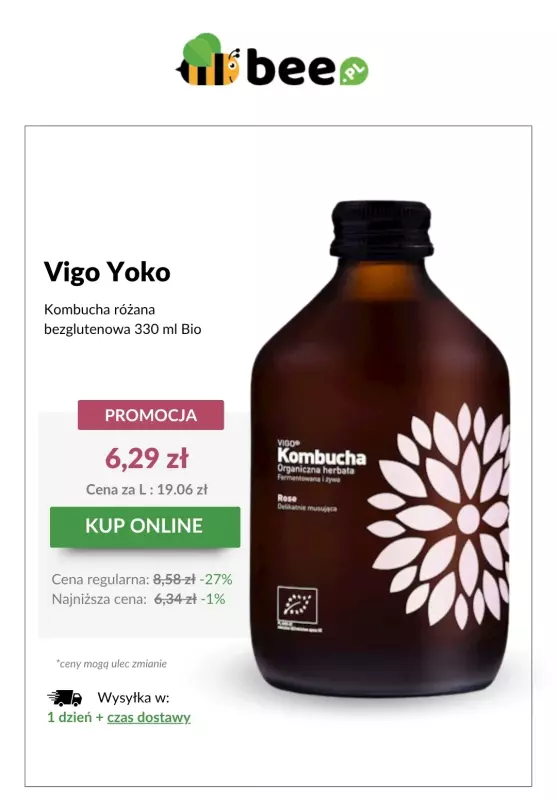 Bee.pl - gazetka promocyjna Bestsellerowa kombucha w SUPERCENIE!   - strona 3
