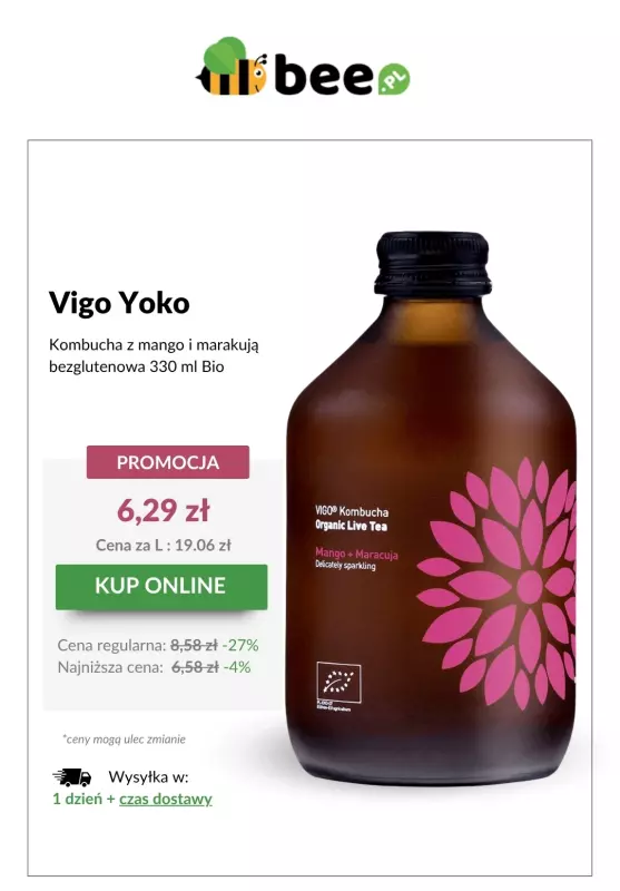 Bee.pl - gazetka promocyjna Bestsellerowa kombucha w SUPERCENIE!   - strona 2
