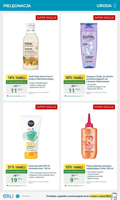Erli - gazetka promocyjna Gazetka od poniedziałku 26.05 do niedzieli 08.06 - strona 14