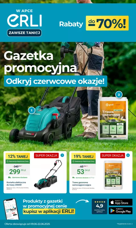 Erli - gazetka promocyjna Gazetka od środy 11.06 do niedzieli 22.06