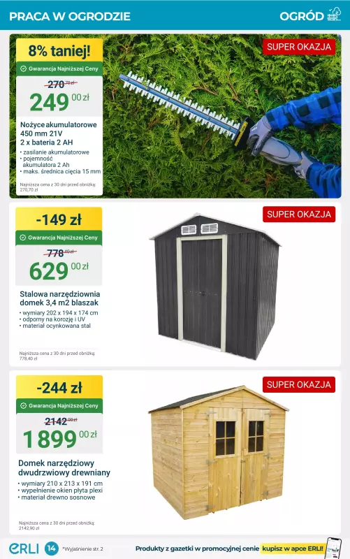 Erli - gazetka promocyjna Gazetka od środy 09.07 do niedzieli 20.07 - strona 14