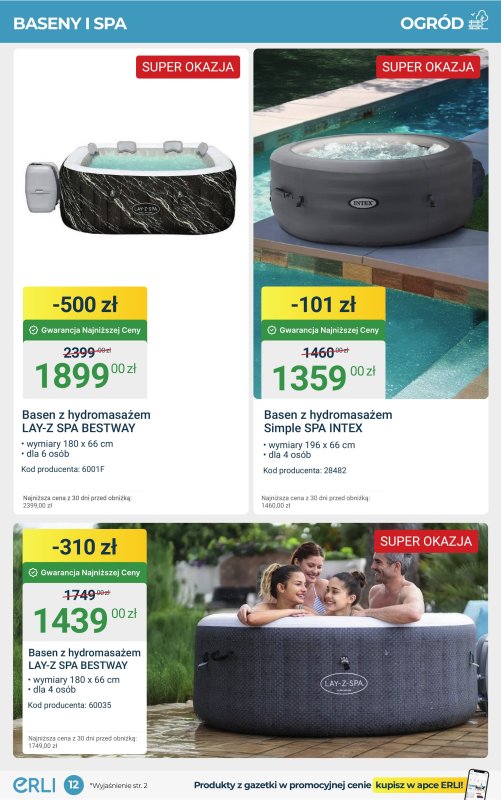 Erli - gazetka promocyjna Letnie HITY z Gwarancją Najniższej Ceny! od poniedziałku 21.07 do niedzieli 03.08 - strona 12