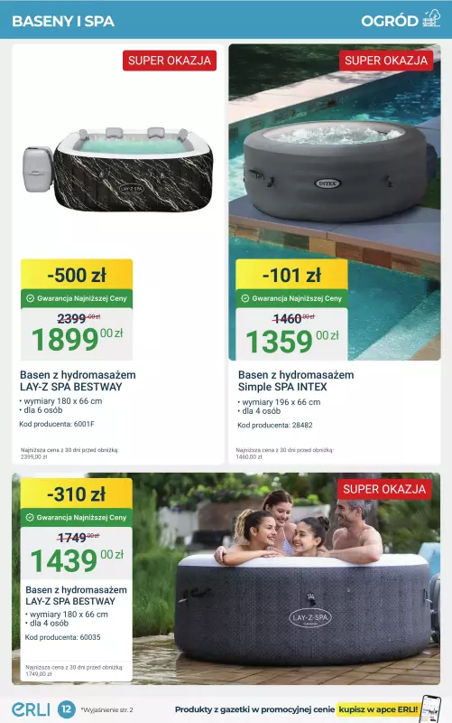 Erli - gazetka promocyjna Letnie HITY z Gwarancją Najniższej Ceny! od poniedziałku 21.07 do niedzieli 03.08 - strona 12