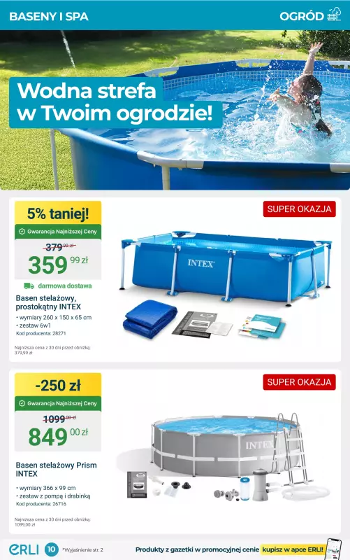 Erli - gazetka promocyjna Letnie HITY z Gwarancją Najniższej Ceny! od poniedziałku 21.07 do niedzieli 03.08 - strona 10