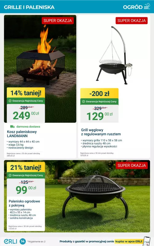 Erli - gazetka promocyjna Letnie HITY z Gwarancją Najniższej Ceny! od poniedziałku 21.07 do niedzieli 03.08 - strona 14