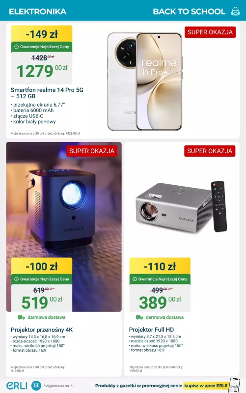 Erli - gazetka promocyjna Wakacyjne okazje na ERLI! od poniedziałku 04.08 do niedzieli 17.08 - strona 13