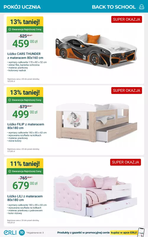 Erli - gazetka promocyjna Wakacyjne okazje na ERLI! od poniedziałku 04.08 do niedzieli 17.08 - strona 10