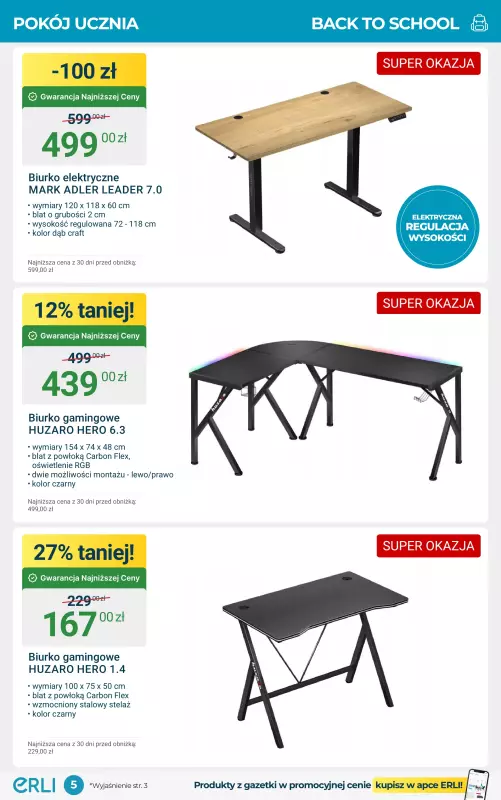 Erli - gazetka promocyjna Wakacyjne okazje na ERLI! od poniedziałku 04.08 do niedzieli 17.08 - strona 5