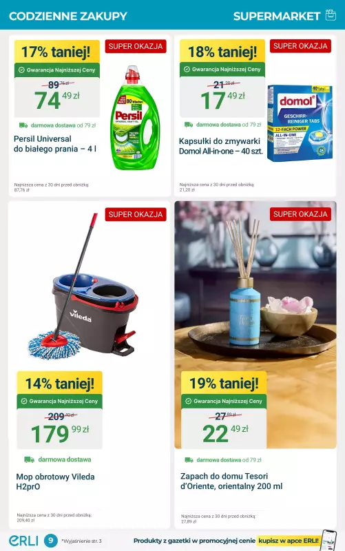 Erli - gazetka promocyjna Hity AGD i supermarketu! od czwartku 07.08 do niedzieli 17.08 - strona 9