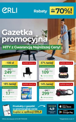 Erli - gazetka promocyjna Hity AGD i supermarketu! od czwartku 07.08 do niedzieli 17.08