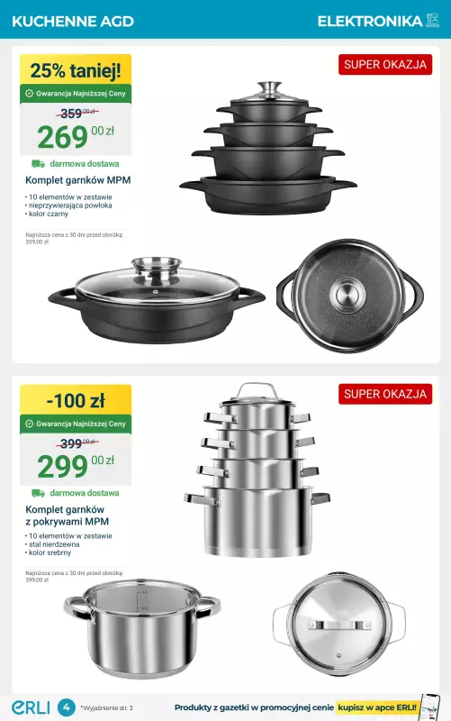 Erli - gazetka promocyjna Hity AGD i supermarketu! od czwartku 07.08 do niedzieli 17.08 - strona 4