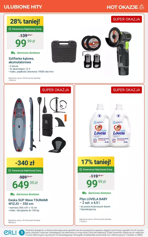 Erli - gazetka promocyjna Back to school – wyprawka i pokój ucznia! od poniedziałku 18.08 do niedzieli 31.08 - strona 3