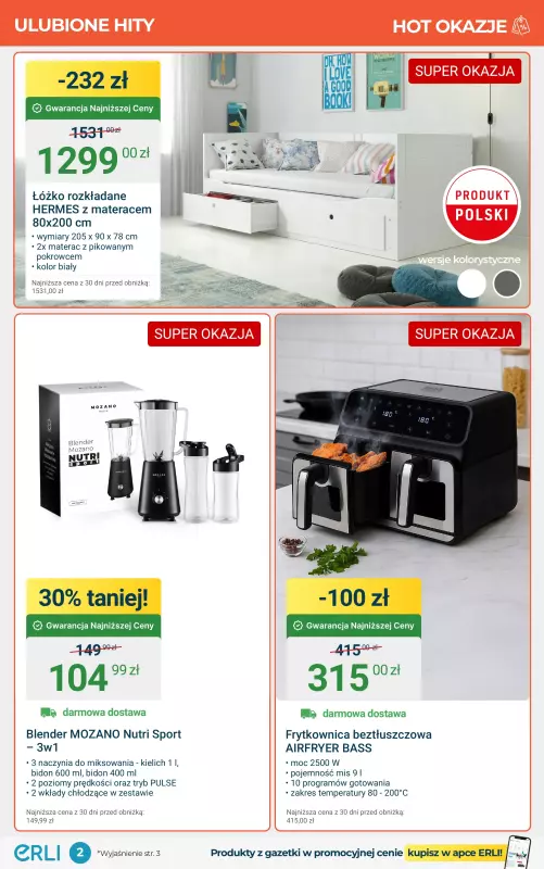Erli - gazetka promocyjna Back to school – wyprawka i pokój ucznia! od poniedziałku 18.08 do niedzieli 31.08 - strona 2