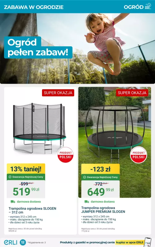 Erli - gazetka promocyjna ERLI - TOP okazje do ogrodu! od wtorku 19.08 do niedzieli 31.08 - strona 12