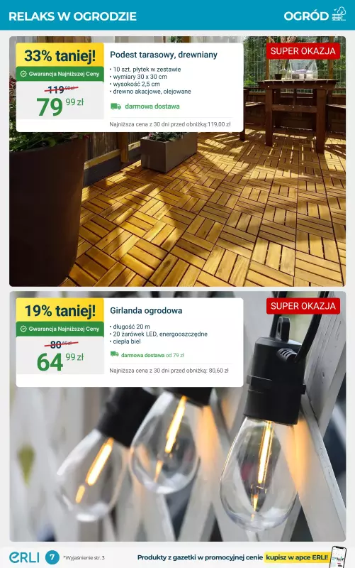 Erli - gazetka promocyjna ERLI - TOP okazje do ogrodu! od wtorku 19.08 do niedzieli 31.08 - strona 7