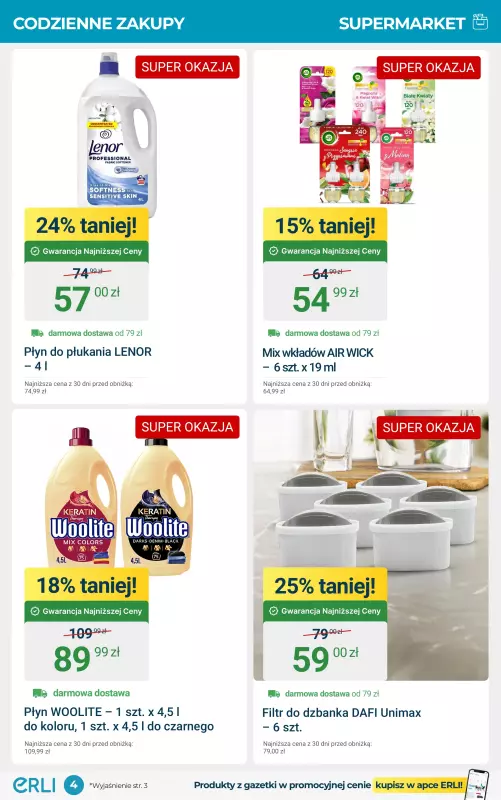 Erli - gazetka promocyjna Bestsellery do Twojego domu! od piątku 22.08 do niedzieli 31.08 - strona 4