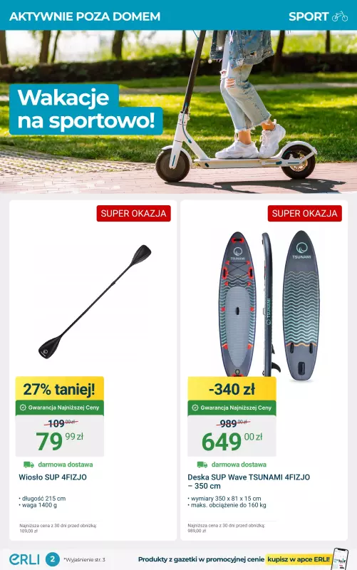 Erli - gazetka promocyjna Sport, turystyka i warsztat – najlepsze hity!   - strona 2