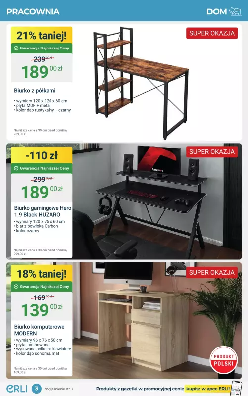 Erli - gazetka promocyjna Meble i AGD w supercenach!   - strona 3