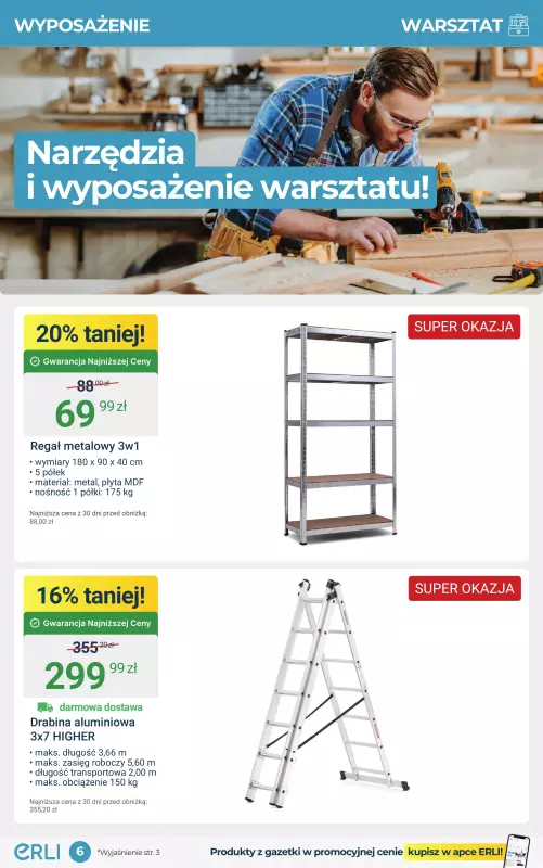 Erli - gazetka promocyjna Hity cenowe – ogród i narzędzia! od poniedziałku 01.09 do niedzieli 14.09 - strona 6