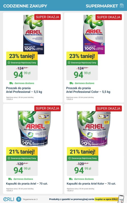 Erli - gazetka promocyjna Codzienne zakupy taniej z ERLI! od środy 03.09 do niedzieli 14.09 - strona 3