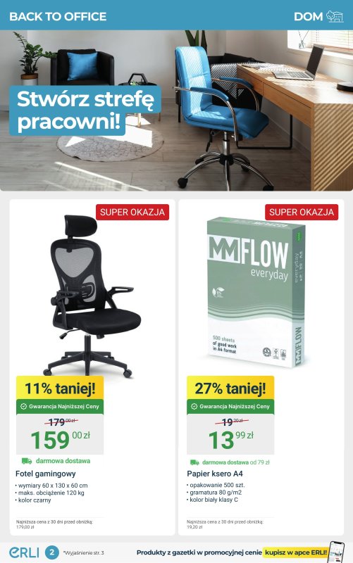 Erli - gazetka promocyjna Meble, które robią klimat – HITY cenowe! od środy 17.09 do niedzieli 28.09 - strona 2