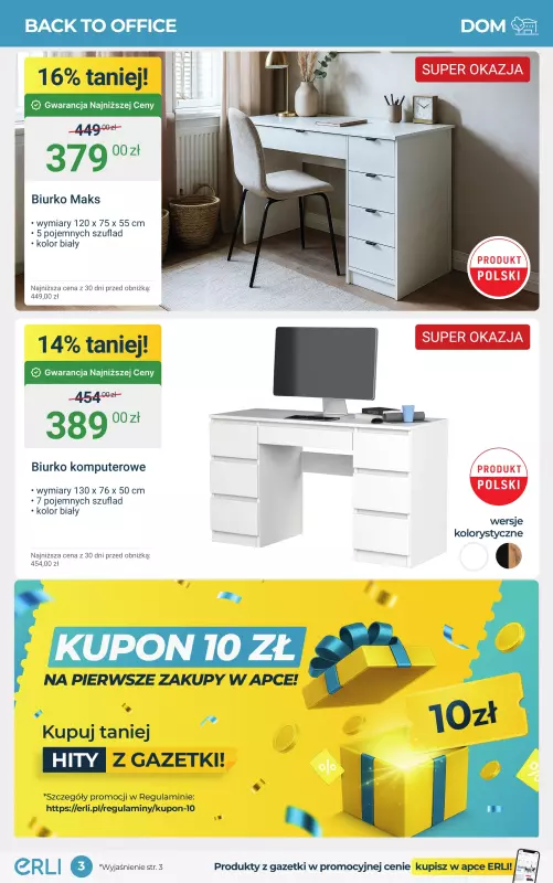 Erli - gazetka promocyjna Meble, które robią klimat – HITY cenowe!   - strona 3