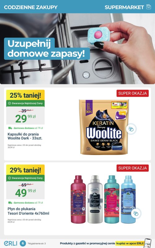 Erli - gazetka promocyjna Małe AGD i codzienne zakupy do domu taniej! od piątku 19.09 do niedzieli 28.09 - strona 6