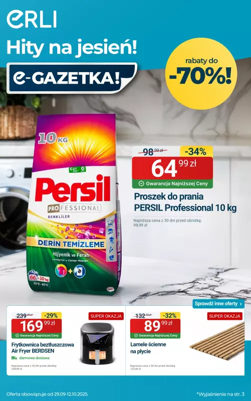 Erli - gazetka promocyjna Codzienne zakupy w super cenach! od poniedziałku 29.09 do niedzieli 12.10