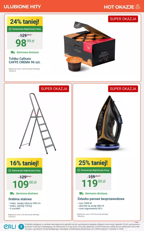 Erli - gazetka promocyjna Codzienne zakupy w super cenach! od poniedziałku 29.09 do niedzieli 12.10 - strona 3