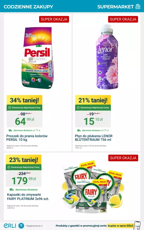 Erli - gazetka promocyjna Codzienne zakupy w super cenach! od poniedziałku 29.09 do niedzieli 12.10 - strona 7