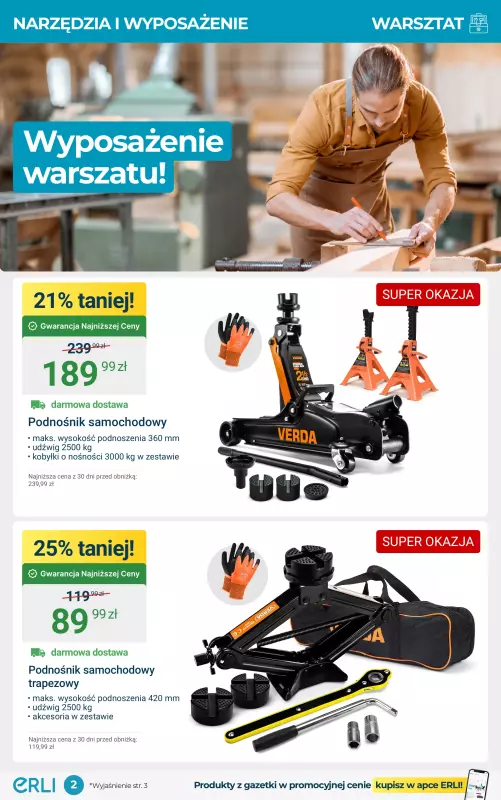 Erli - gazetka promocyjna Hity cenowe – narzędzia, warsztat i ogród!   - strona 2