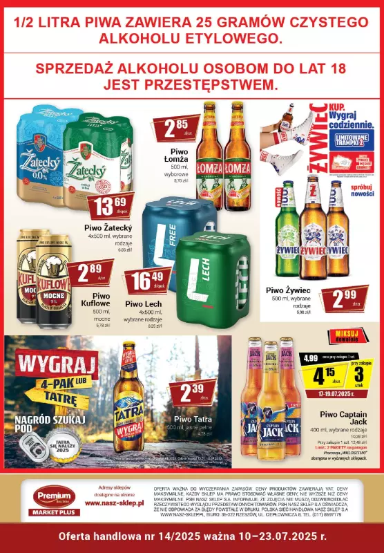 Premium - gazetka promocyjna Gazetka Premium Market Plus od czwartku 10.07 do środy 23.07 - strona 8