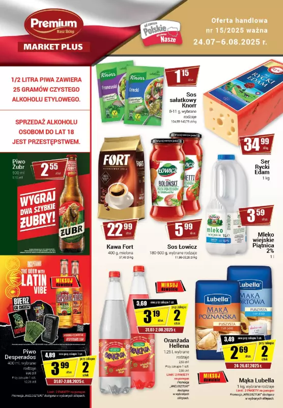 Premium - gazetka promocyjna Gazetka Premium od czwartku 24.07 do środy 06.08