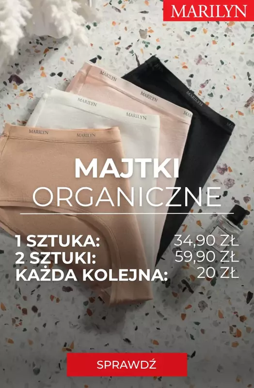 Marilyn - gazetka promocyjna Wygoda w świetnej cenie – każda kolejna para majtek taniej! od środy 30.07 
