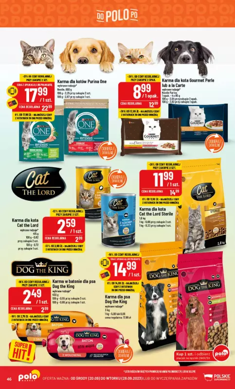 POLOmarket - gazetka promocyjna Gazetka od środy 20.09 do wtorku 26.09 - strona 46