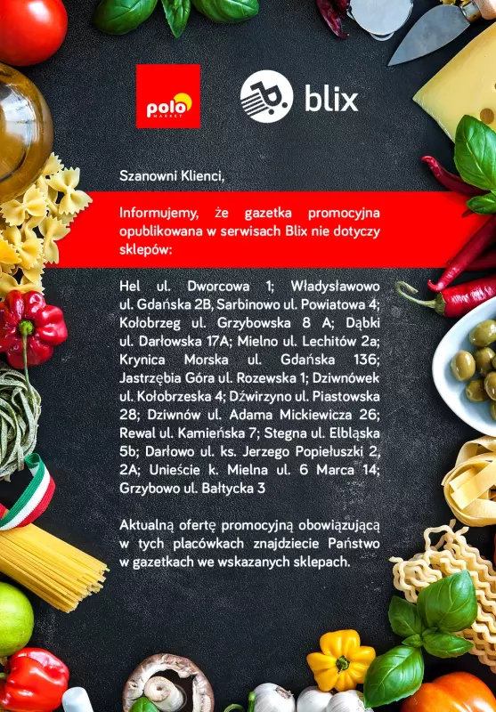 POLOmarket - gazetka promocyjna Informacja  