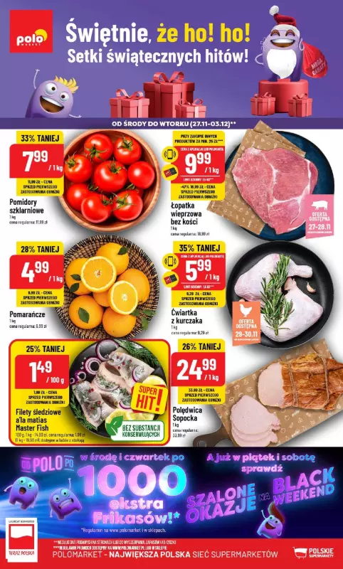 POLOmarket - gazetka promocyjna Gazetka od środy 27.11 do wtorku 03.12