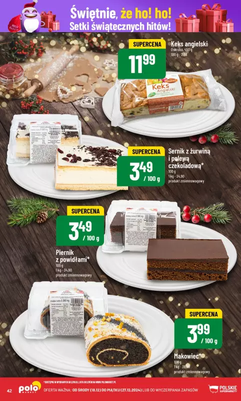 POLOmarket - gazetka promocyjna Gazetka od środy 18.12 do piątku 27.12 - strona 42