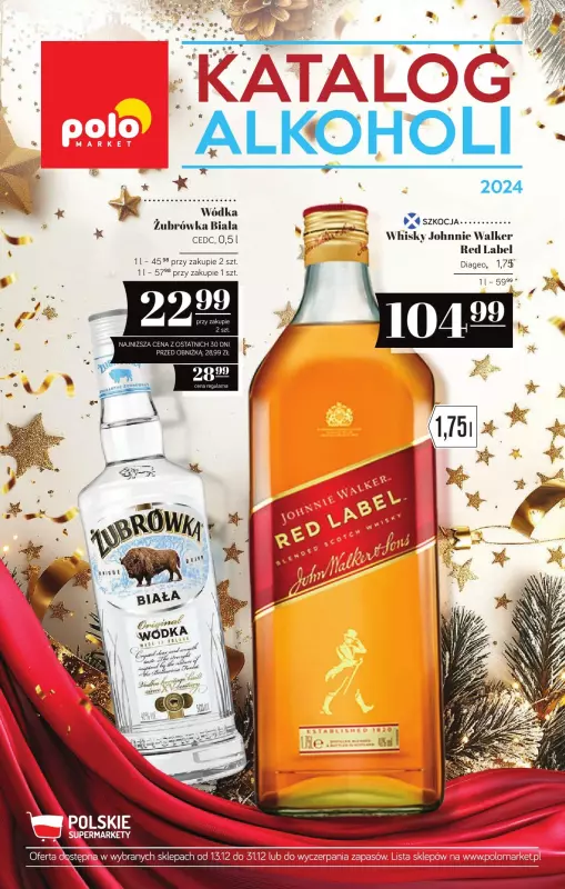 POLOmarket - gazetka promocyjna Katalog alkoholowy  do wtorku 31.12