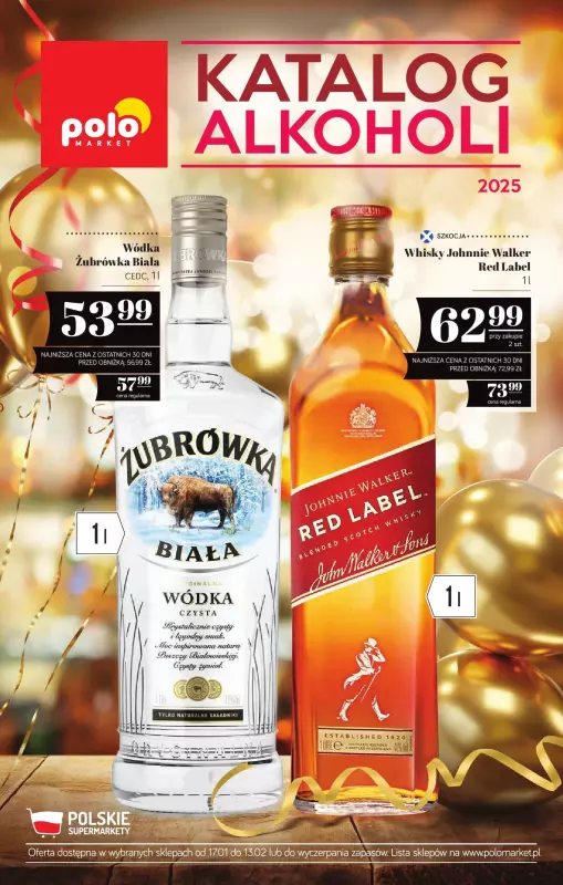 POLOmarket - gazetka promocyjna Katalog alkoholi od poniedziałku 20.01 do czwartku 13.02