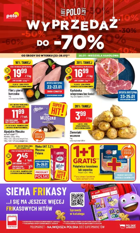 POLOmarket - gazetka promocyjna Gazetka od środy 22.01 do wtorku 28.01