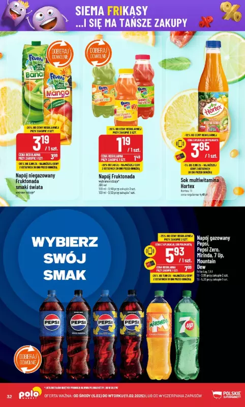 POLOmarket - gazetka promocyjna Gazetka od środy 05.02 do wtorku 11.02 - strona 32