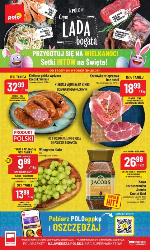 POLOmarket - gazetka promocyjna Gazetka od środy 19.03 do wtorku 25.03