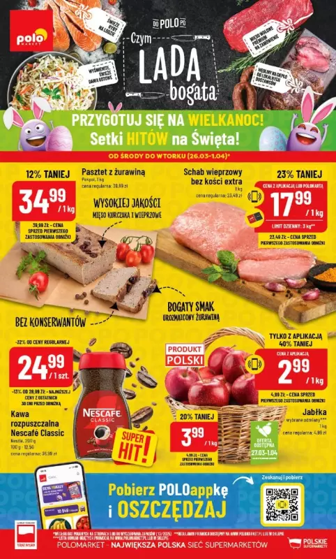 POLOmarket - gazetka promocyjna Gazetka od środy 26.03 do wtorku 01.04