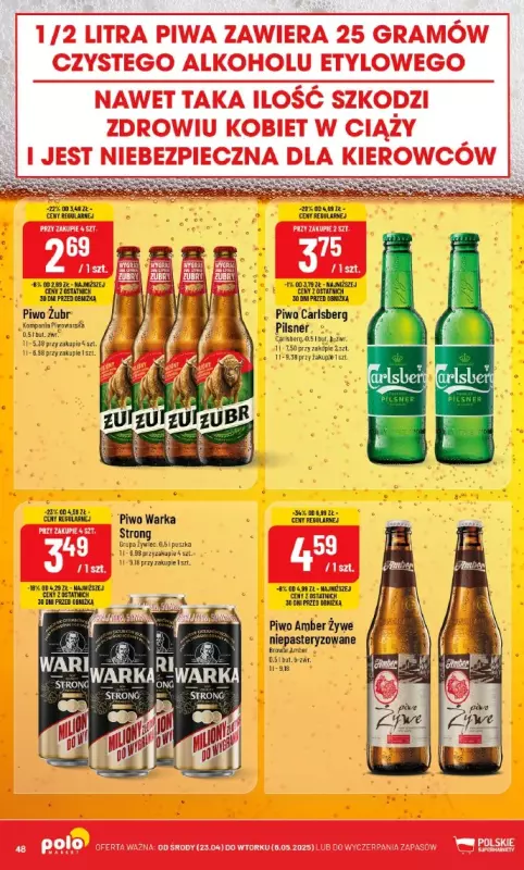 POLOmarket - gazetka promocyjna Gazetka od środy 23.04 do wtorku 06.05 - strona 48