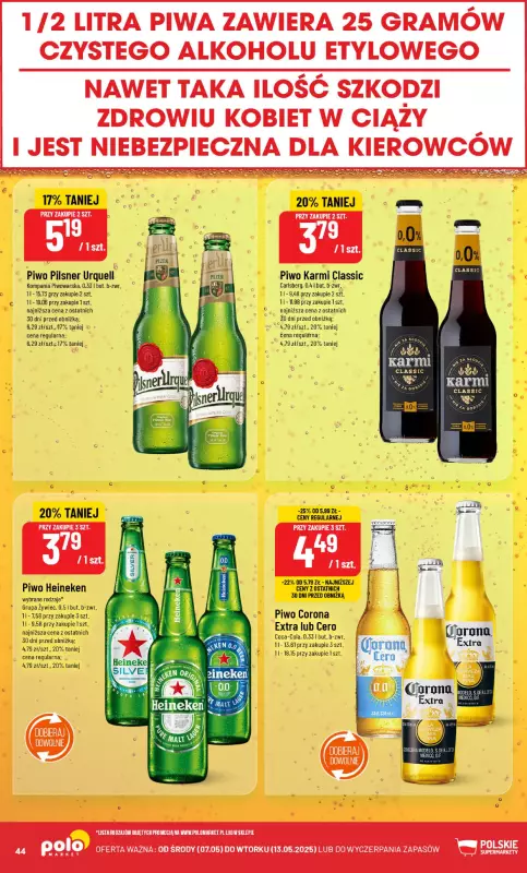 POLOmarket - gazetka promocyjna Gazetka od środy 07.05 do wtorku 13.05 - strona 44