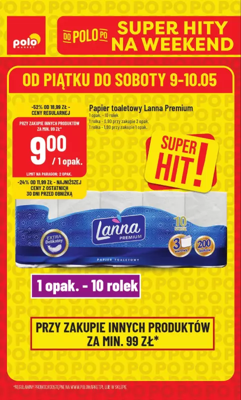POLOmarket - gazetka promocyjna Super hity na weekend od piątku 09.05 do soboty 10.05