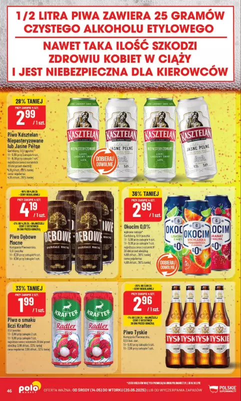 POLOmarket - gazetka promocyjna Gazetka od środy 14.05 do wtorku 20.05 - strona 46