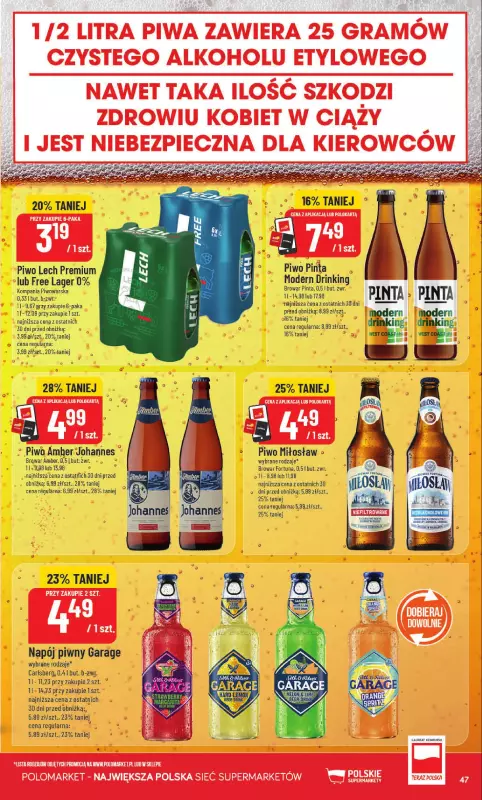POLOmarket - gazetka promocyjna Gazetka od środy 14.05 do wtorku 20.05 - strona 47