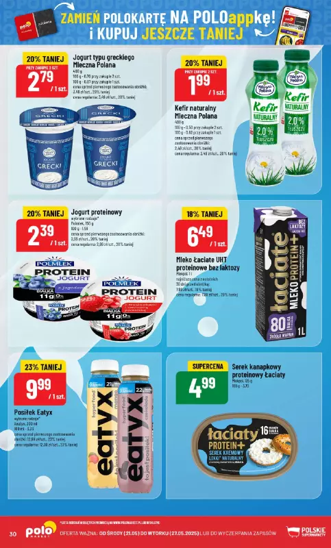 POLOmarket - gazetka promocyjna Gazetka od środy 21.05 do wtorku 27.05 - strona 30